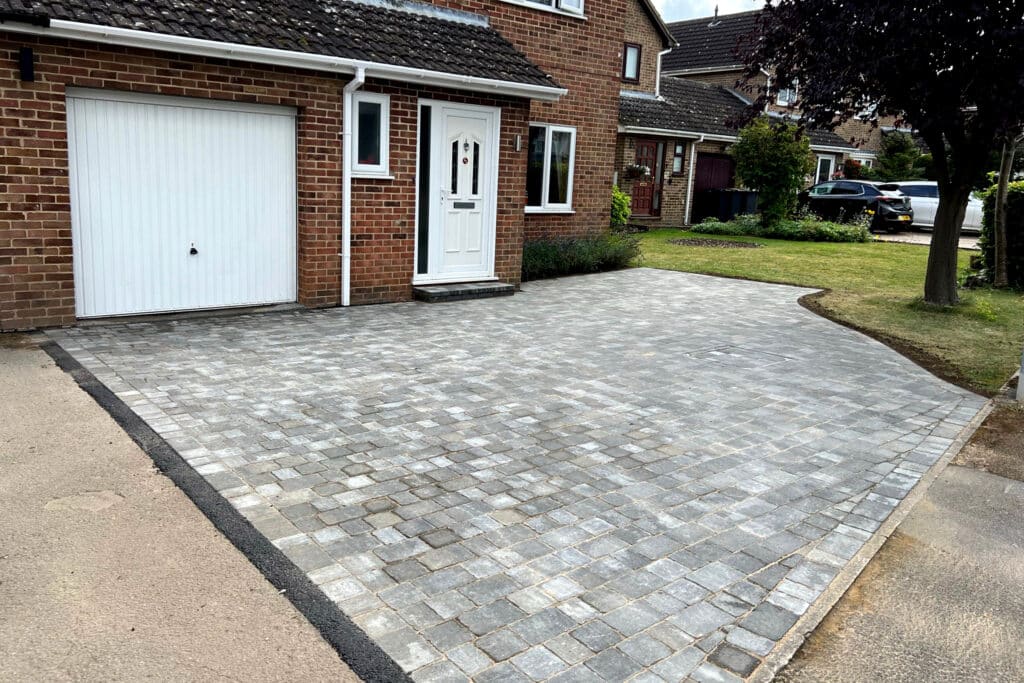 Block paving driveway