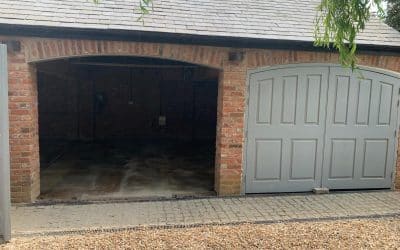 Resin bound garage – South Kilworth