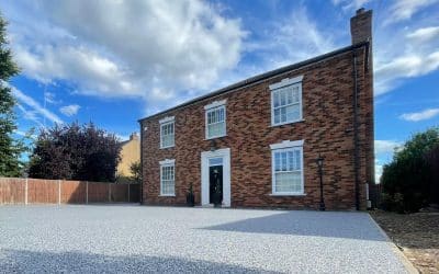 Resin bound driveway Clapham, near Bedford – 500㎡