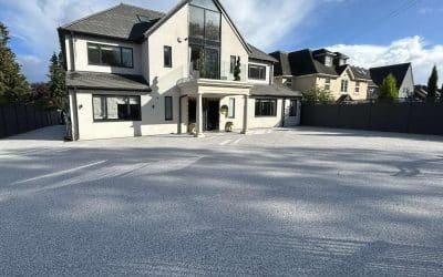 Resin bound driveway in Uxbridge, Middlesex – 350㎡